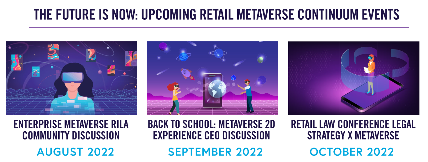 The future is now: upcoming retail metaverse continuum events